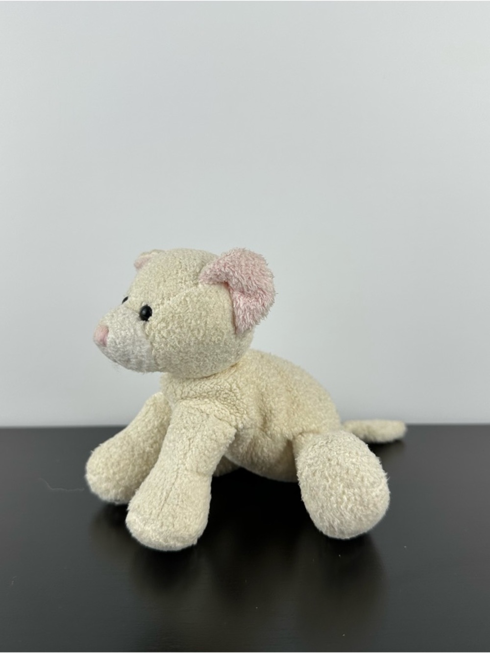 Russ Berrie Rare Luv Pets Tabbies Cream Kitty Cat 5” Pink Tabby Luv Pet Plush